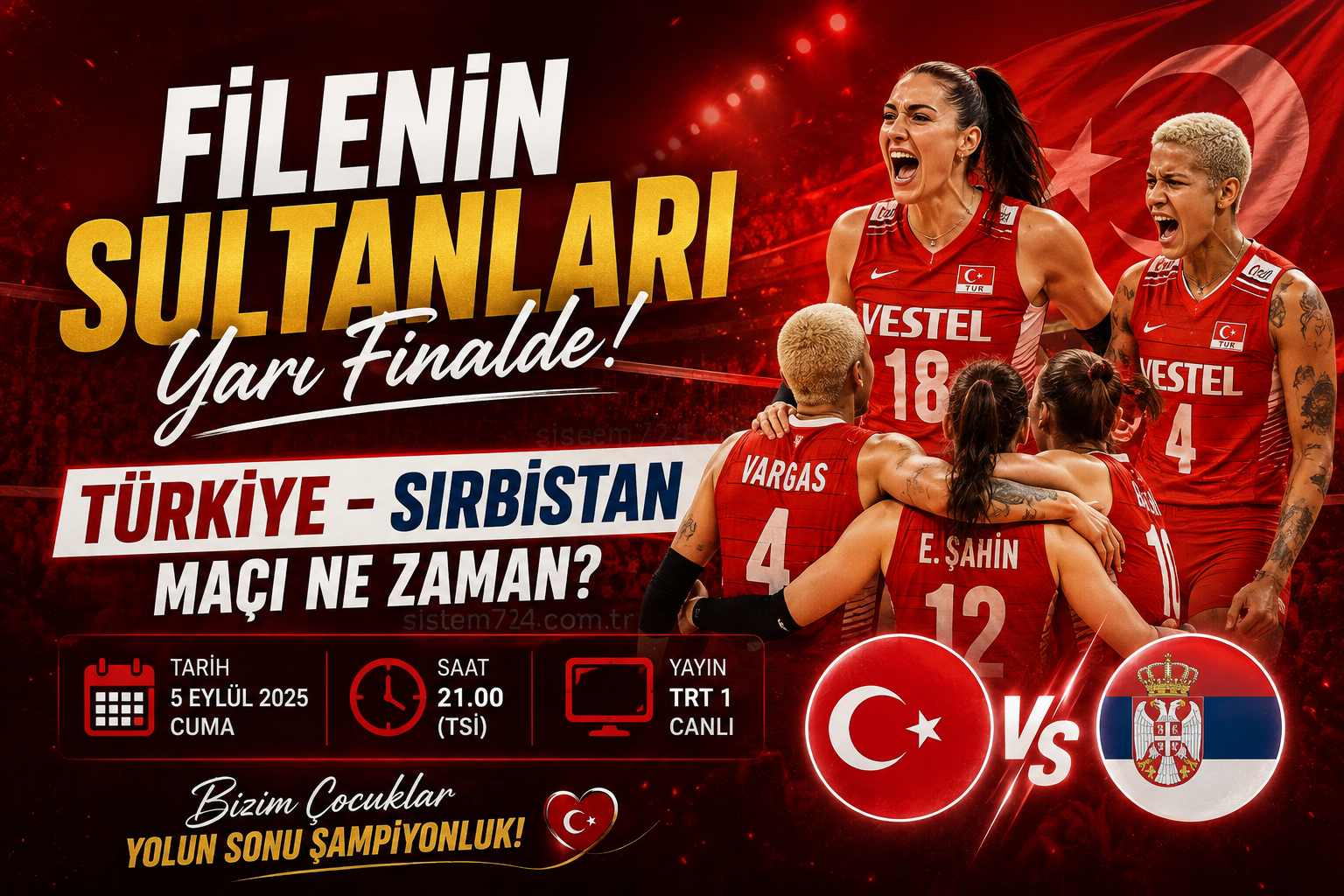 Filenin Sultanları Yarı Finalde! Rakip Sırbistan